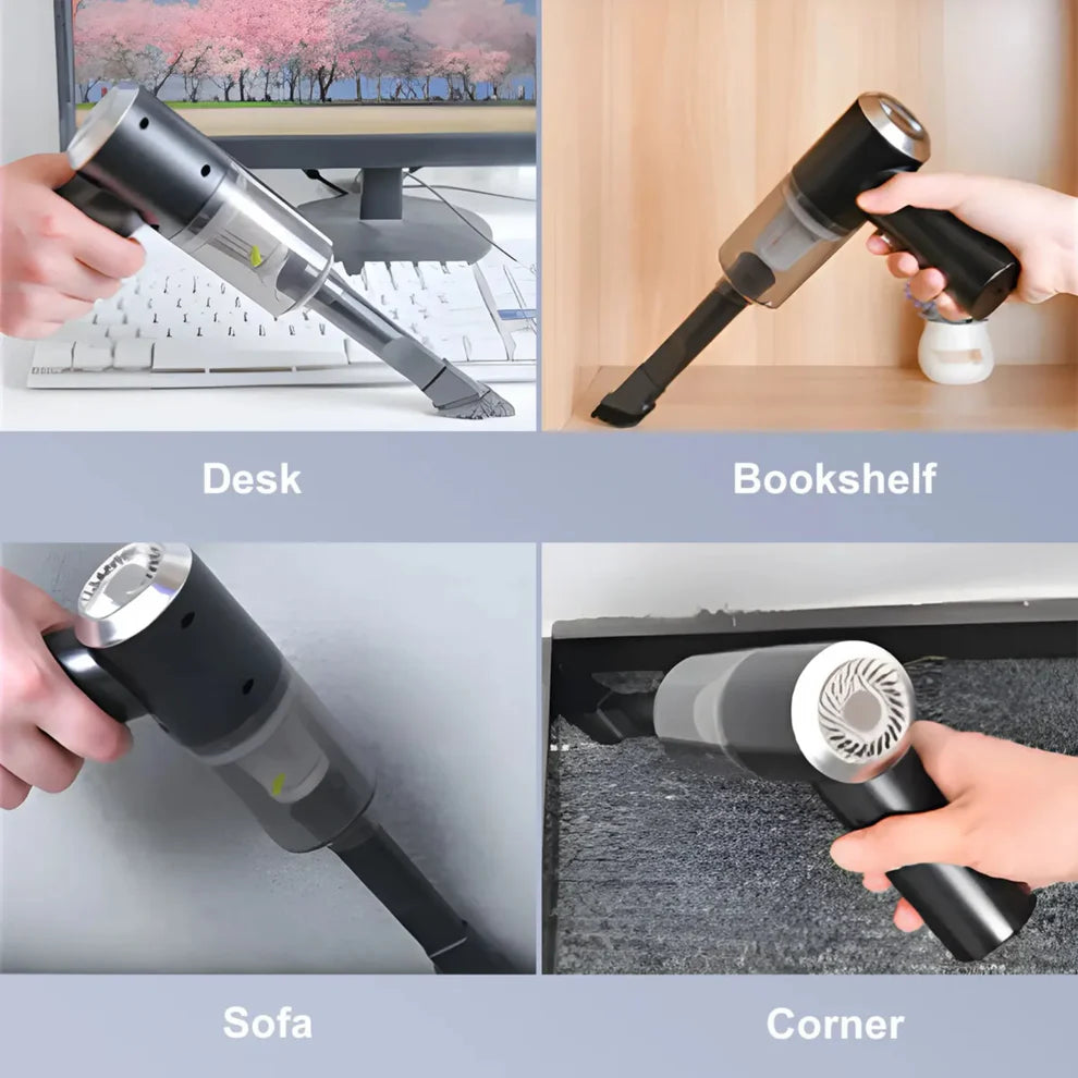 Portable 3 in 1 Handheld Vacuum Cleaner with Blower High Power Rechargeable for Car Home and Dusting Needs