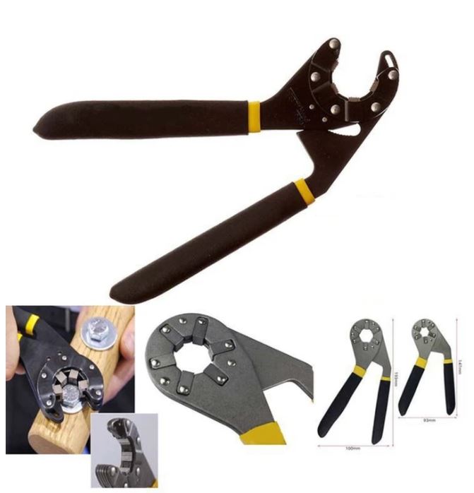 Adjustable spanner tool mini open end car repair universal wrench (Original : 8in1)